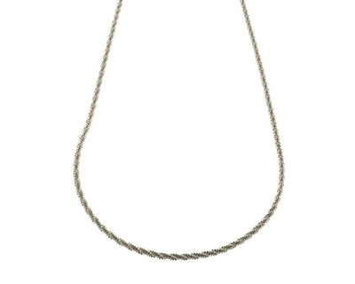 Silberne Kordelkette (Rope Chain) Modell Twist, gedrehtes Design