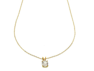 Goldene Halskette mit Zirkonia-Anhänger – Zeitlose Schönheit
