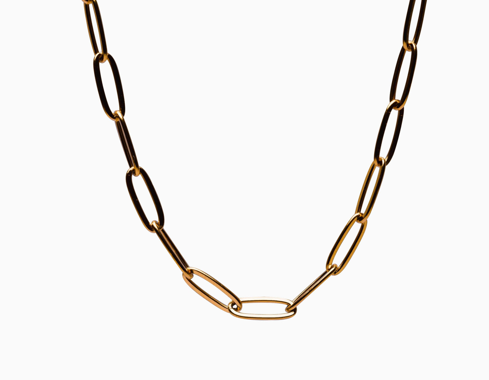 Moderne goldene Gliederkette für Damen – Statement Schmuck