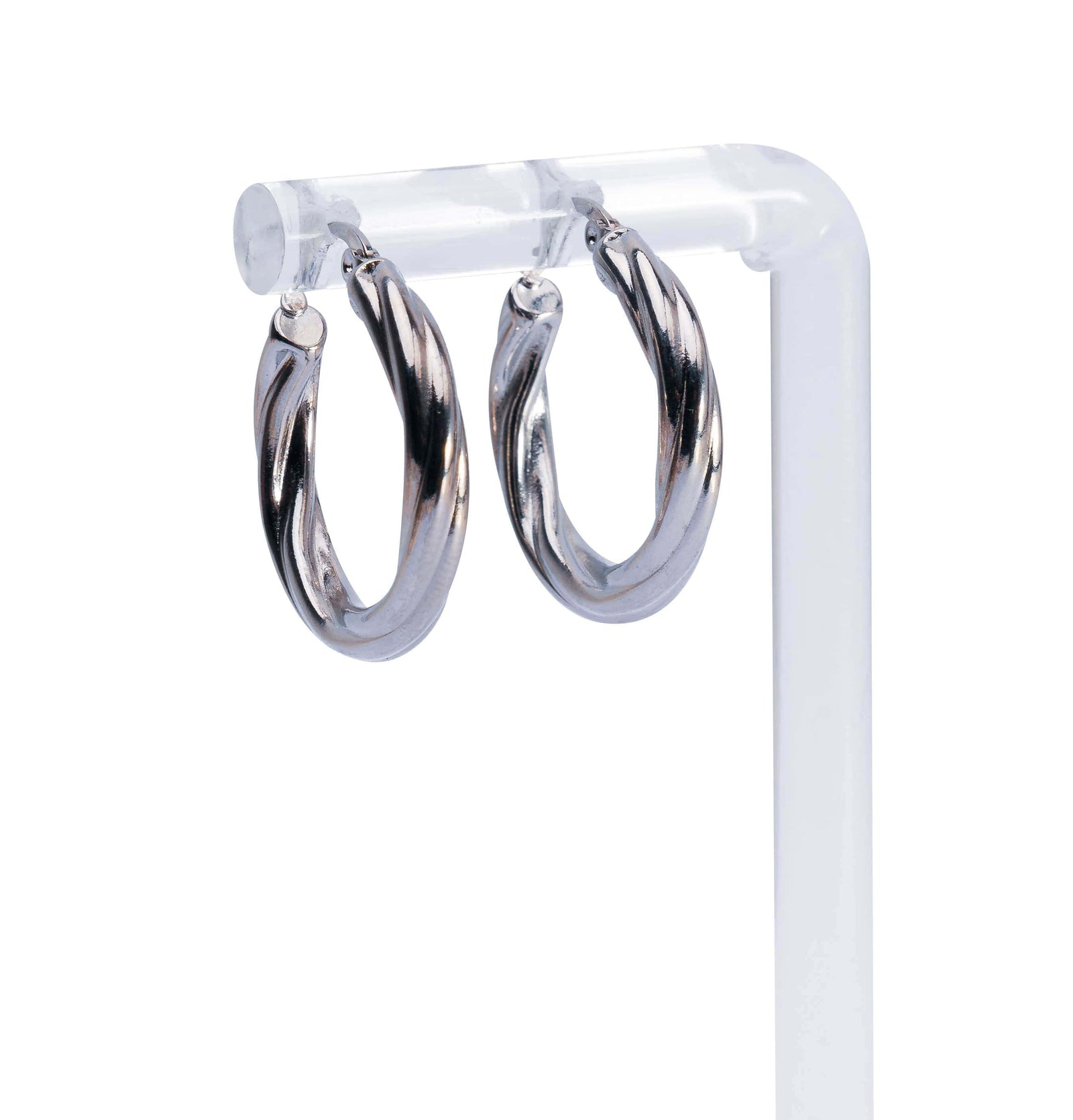 Creolen Ohrringe in Silber – Zeitloses Twist-Design