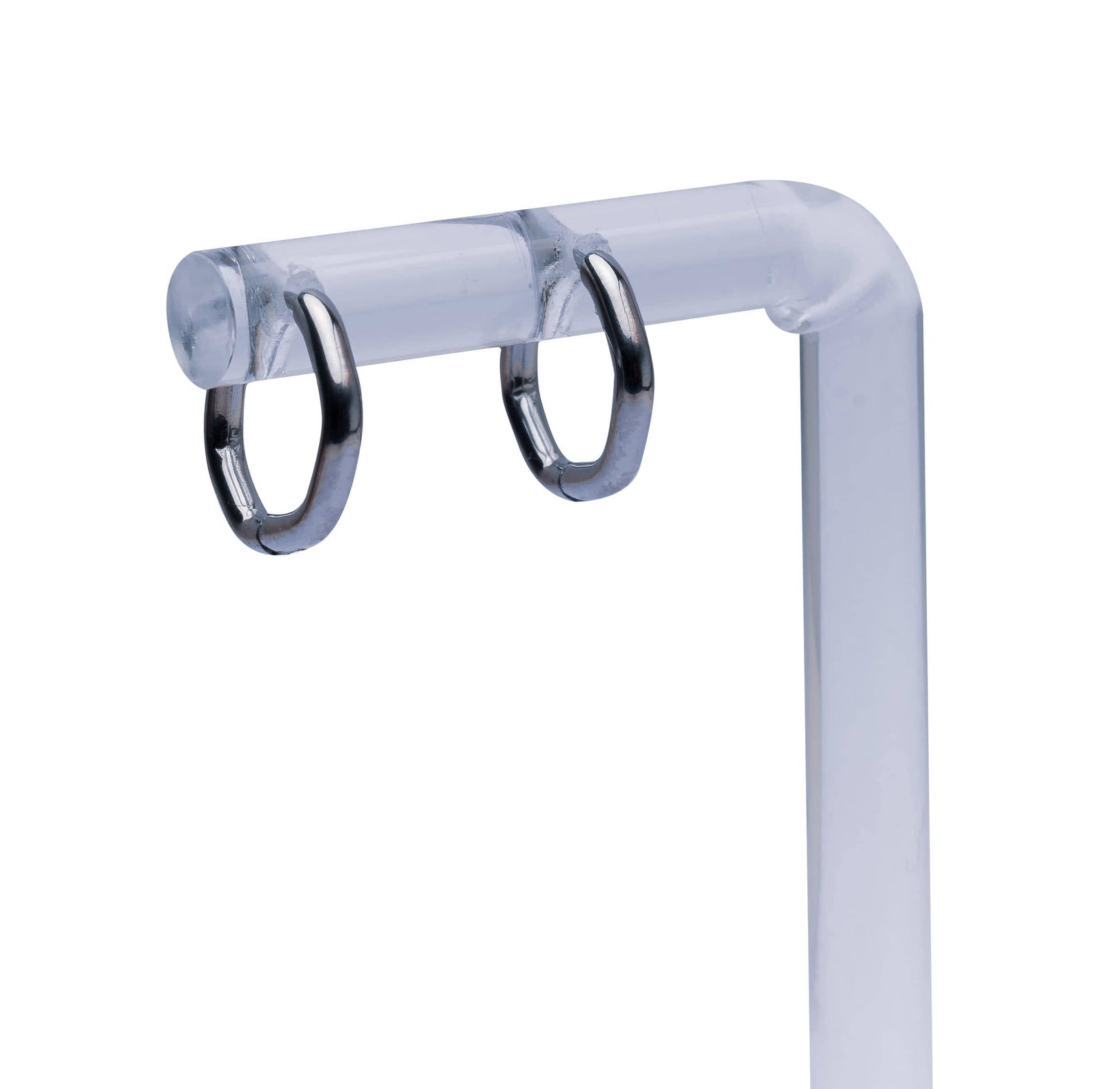 Minimalistische Creolen Ohrringe in Silberoptik