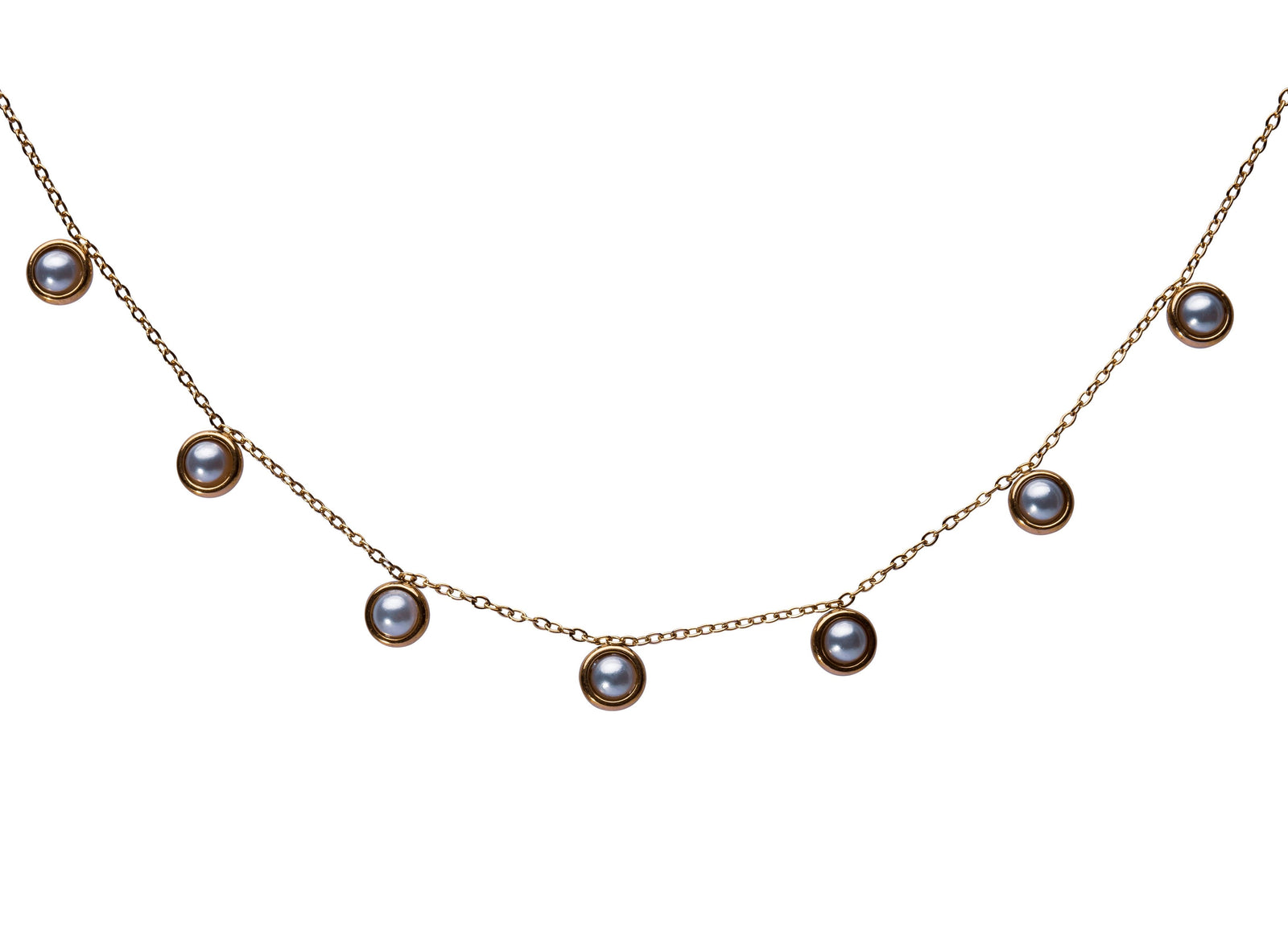 Goldene Halskette mit Perlen – Zeitlos und elegant