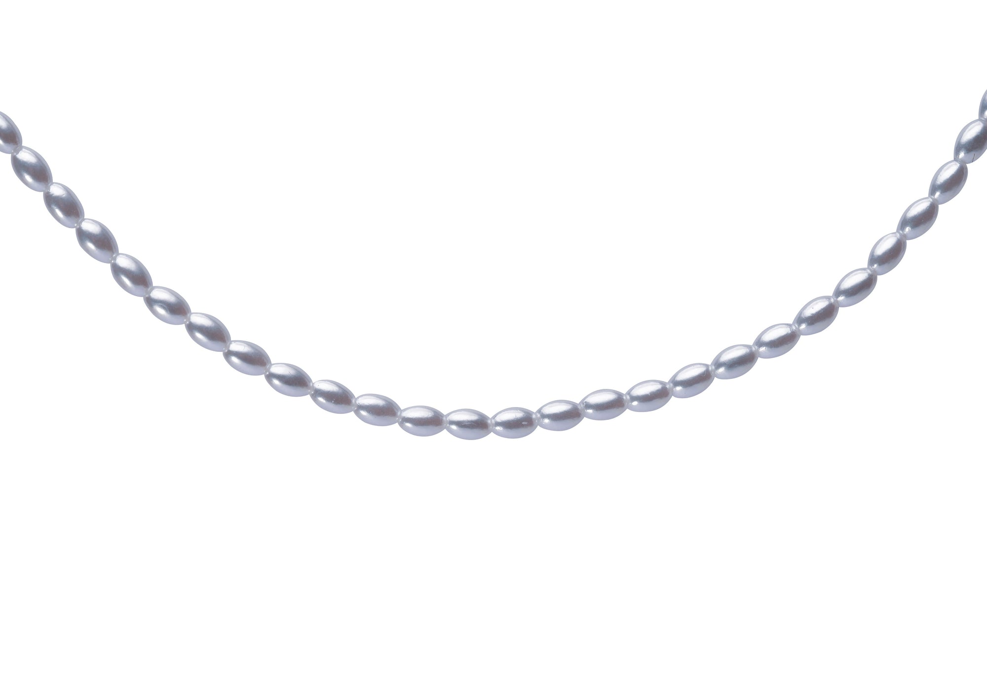 Goldene Halskette mit Perlen und Gliederkette