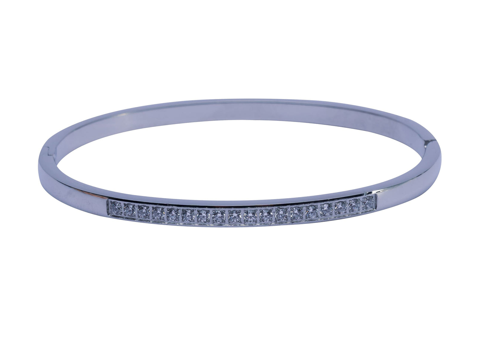 Silberne Armreifen mit Zirkonia – dezente Eleganz