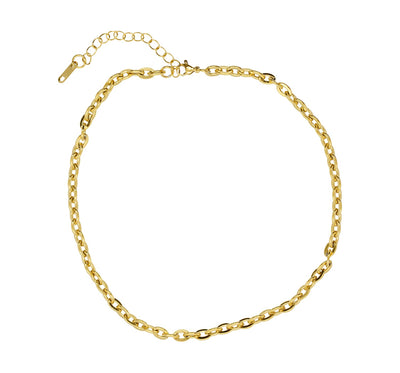 goldene Gliederkette ohne Anhänger