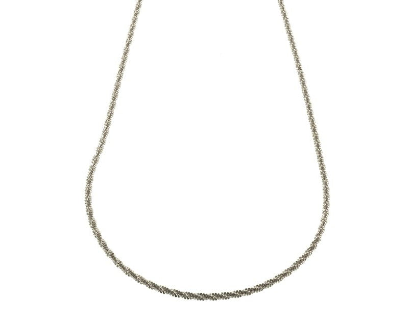 Silberne Kordelkette (Rope Chain) Modell Twist, gedrehtes Design