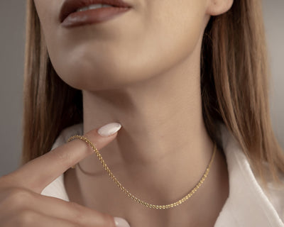 Perfekte Layering Kette Gold: Schlichte Basiskette zum Kombinieren
