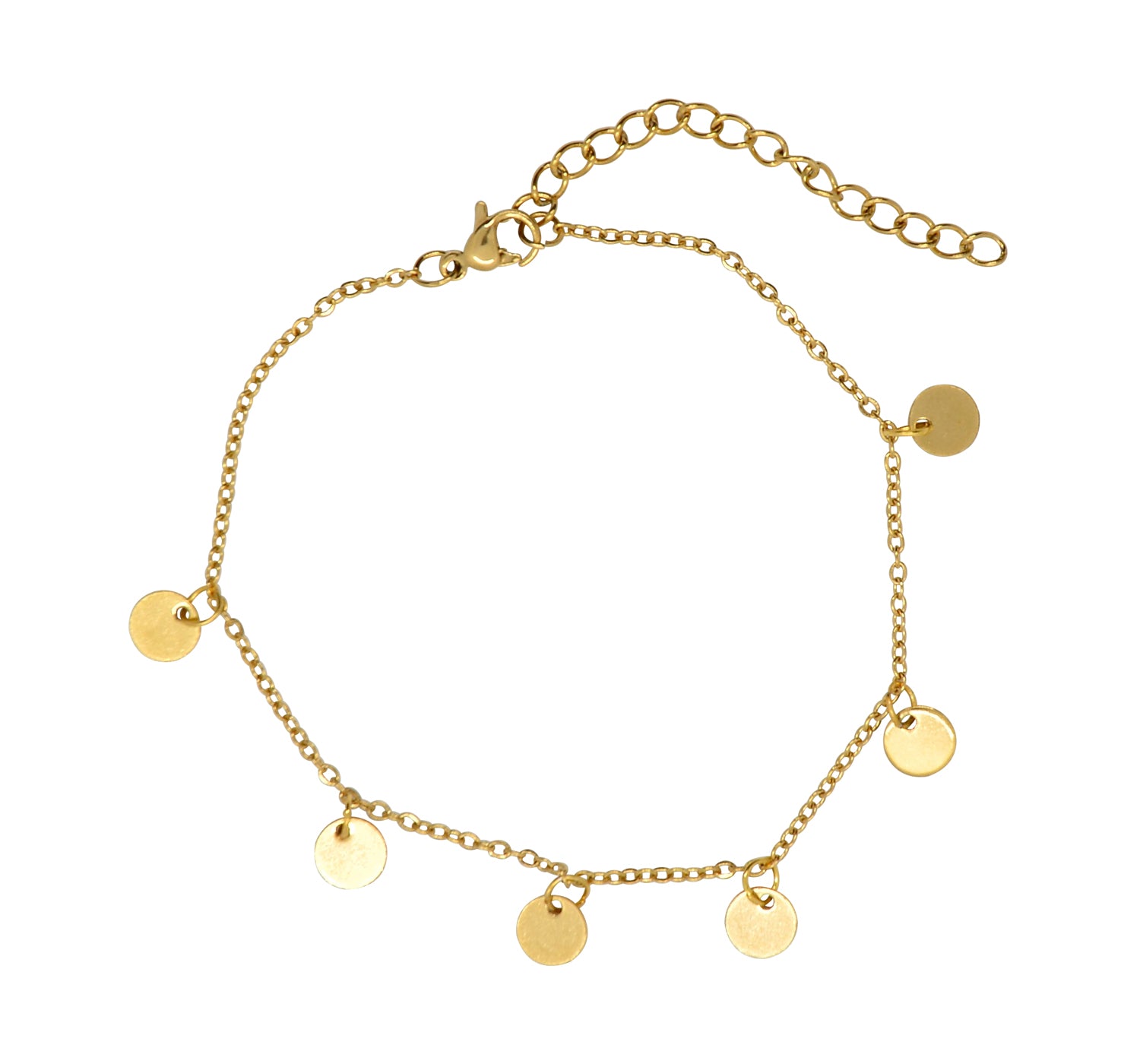 Pailletten Gold Armband