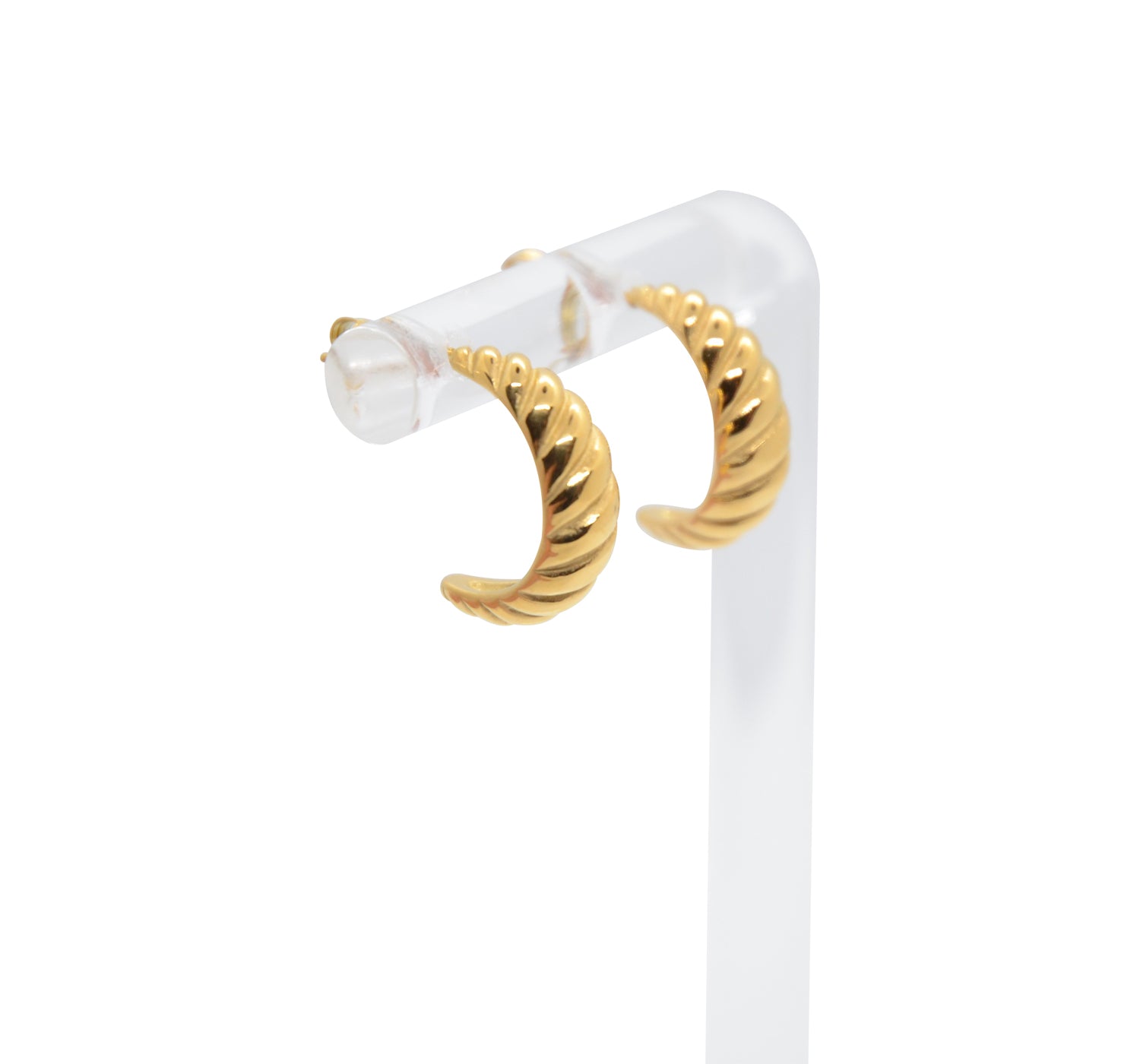 Croissant Ohrring Gold